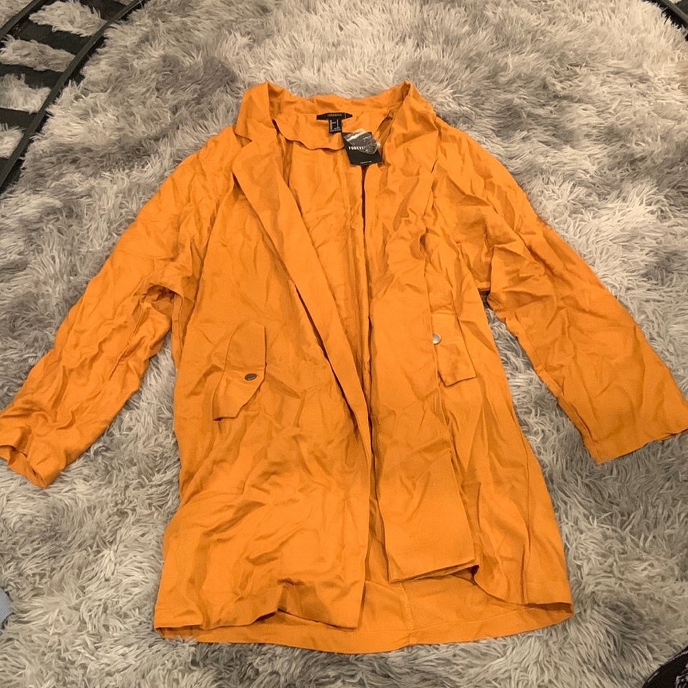 NWT Mustard Casual Jacket Blazer Duster